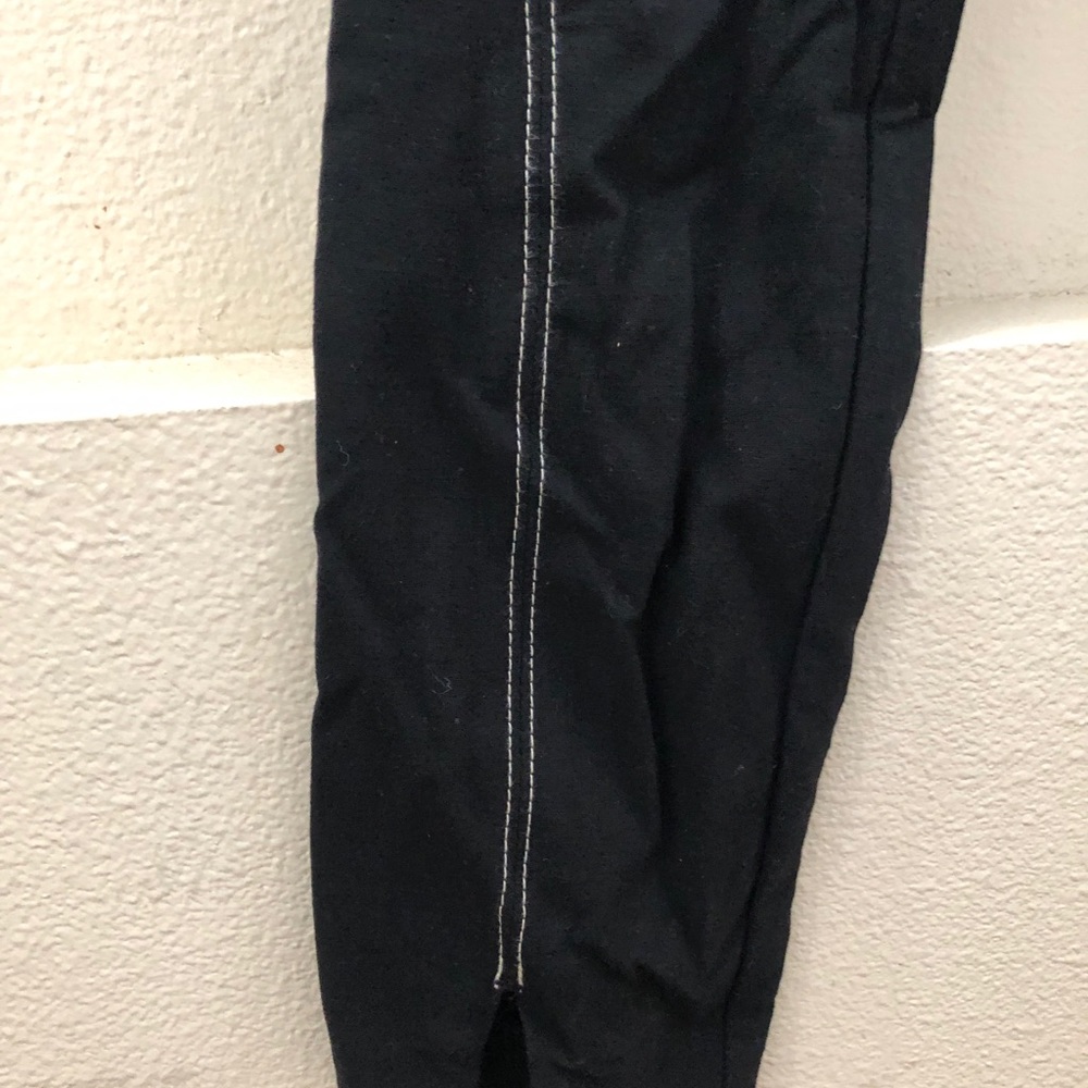 Black cropped, suit pants